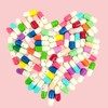 Smile Face Capsule Message in a Bottle Letter Love Friendship