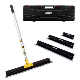 Zozen Drywall Skimming Blade Set with Portable Case, All Body made of Aluminum Alloy, 10"+24"+32" Skimming Blade + Adjustable Extension Handle + Adjustable Angle Holder