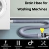 LUKIUP 4M Universal Washing Machine Hose, 1/1.5/2/2.5/3/4/5/6/7M Extension for Washing