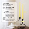 Pickood 10-Inch Tall Dripless Taper Candles Set of 4 -