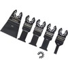 DEWALT DT20732-QZ DT20732-QZ-Juego 5 Hojas de Sierra para Multi-herramienta, Silver