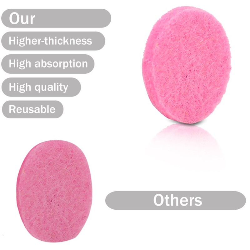 42pcs Replacement Refill Pads(22mm) for Aromatherapy Essential Oil Diffuser Necklace