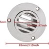 JT-HLM Marine Boat Deck Floor Drain Scupper 1-1/2 Inch(38mm) Stainless