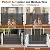 Reinforced 71" Wide Retractable Baby Gates, Prevent Crawling Under