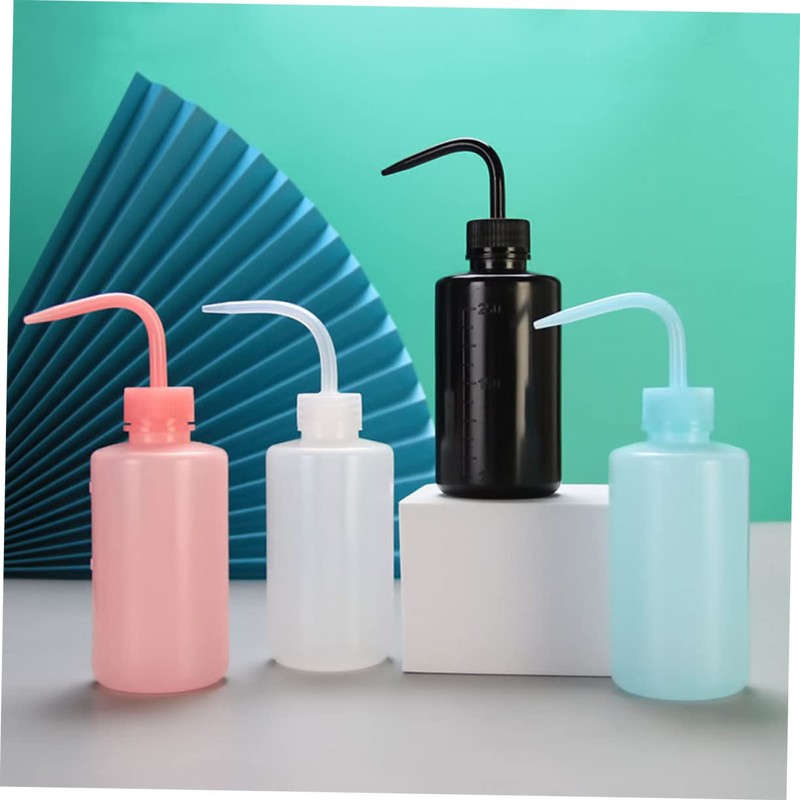 MERRYHAPY 4pcs Squeeze Bottle Curved Nozzle for Eyelash Extensions Salad