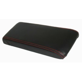 Kar Designers w/Red Stitch Real Leather Center Console Lid Cover For 86-92 Toyota Supra MK3