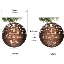 Grandparents Gifts - First Time Grandparents Gifts - Gifts for Grandparents, Gifts for New Grandparents, Gifts for First Time Grandparents - Grandma Grandpa Ornament - Ceramic Christmas Ornament 2024