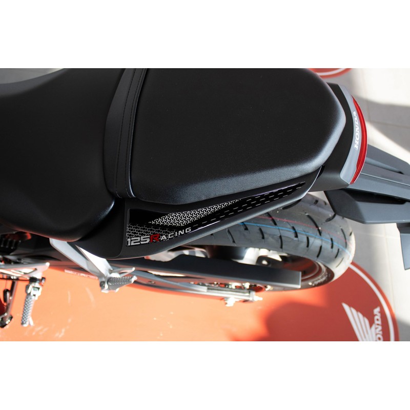 Tankpad Decoration for Pillion Cover Compatible with Honda CB125R White