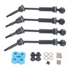 4Pcs RC Car Drive Shaft Set Front Rear Universal Axles