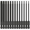 Torx Bit Set Hakkin 13Pcs Phosphate Treatment 100mm Long Torx