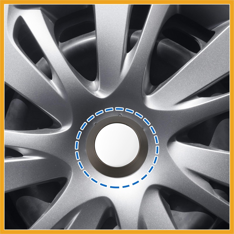 Partuto 65mm Dia Car Wheel Center Hub Caps Bronze Tone