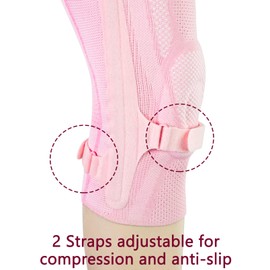 Luwint Youth Breathable Knee Brace, Patella Stabilizer with Adjustable Straps Knee Pads Support for Arthritis, ACL, Relieves Pain, Gym, Sports, 1 Piece (Large)