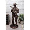 Large Modern Military Marine Sniper Soldier Statue 13"Tall Marksman Task