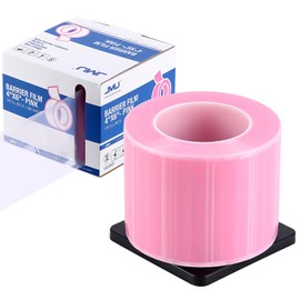 JMU Pink Barrier Film, Dental Tattoo Barrier Film 4" x 6" Barrier Tape 1200 Sheets
