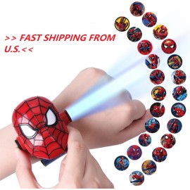 Unbranded Kids Cartoon Watch Projector Superhero Sipderman cosplay Lighting 24 images