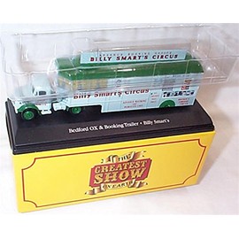 atlas editions the greatest show on earth bedford OX & booking trailer billy smarts vehicle 1:76 scale diecast model