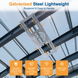 24 Pack New Construction Mounting Plate for Recessed Wafer LED Lights, 3/4/6inch Rough in Plate Template for Ceiling Light Fixture, 26inch Steel Housing Bracket, Easy Install