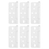 uxcell 6Pcs 3x1.4 Inch Door Hinges Non-Mortise No Noise Bifold