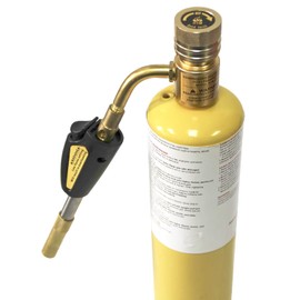 QWORK Torch Swirl Tips, 2 Pack, Compatible With MAP-Pro/LP Gas, Self Lighting, Gas Self Ignition Regulator Brazing Soldering Welding Plumbing Gun