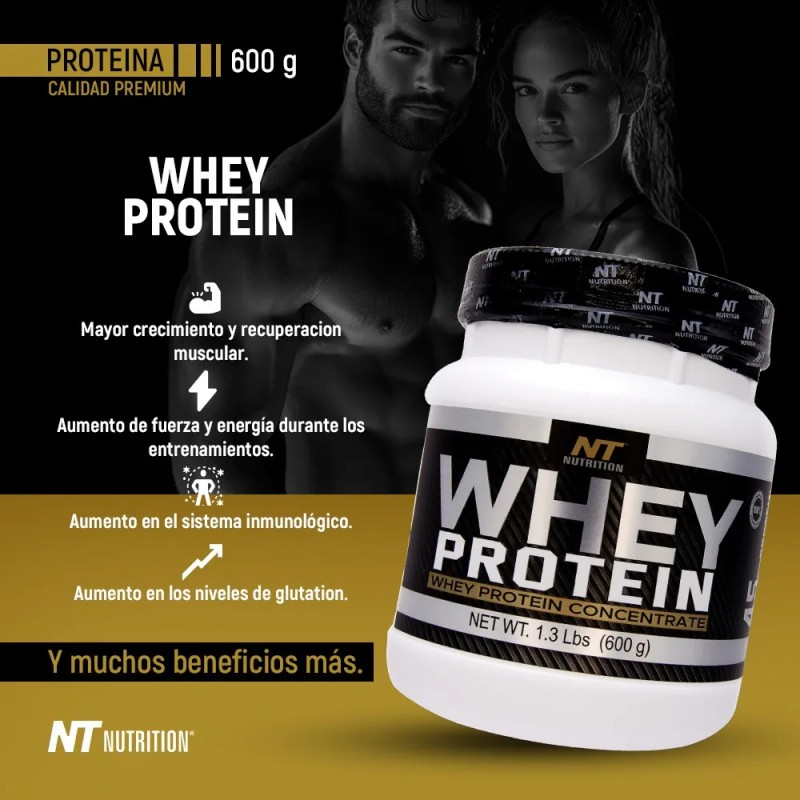 Pack Whey Protein 600g Y Creatina Premium 300g Nt Nutrition.
