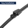 X AUTOHAUX Car Rear Windshield Wiper Blade Arm Set 285mm