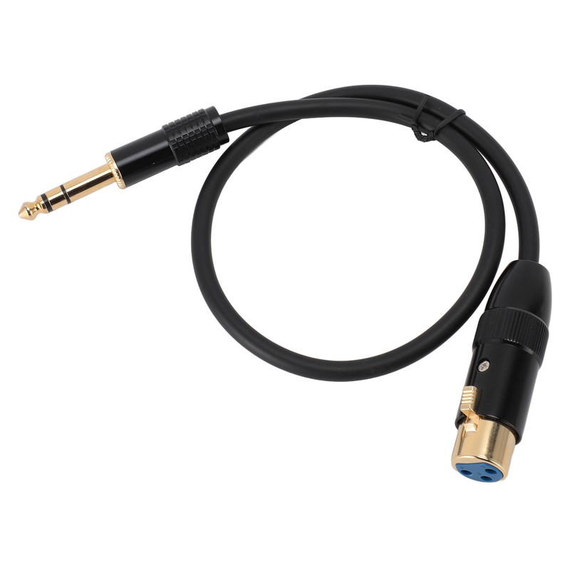 XLR to 6.35mm Cable Female to Male Gold Plated XLR