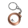 Bronze Small Retractable Tape Measure with Keychain, 6 Foot, Mini