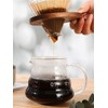AXUYU Pour Over Coffee Dripper V60 Glass Coffee Funnel Filter