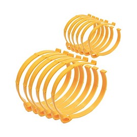 12pcs/Pack Sooper Clip Material Roll Clips Film Coil Hoop Ring Vinyl Roll Holder Vinyl Film Clamp - (6pcs 4.3in and 6pcs 5.9in)