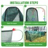 Chicken Runs for Yard,79" & 157" Extra Long Foldable Chicken