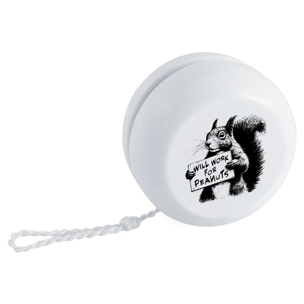 Azeeda 'Funny Squirrel Work For Peanuts' Retro Style Yo-Yo (YY00049656)
