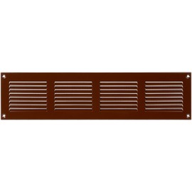 Vent Systems 16'' x 4'' Inch (Overall Dimensions) - Brown - Air Vent Cover Metal Air Return Grill with Built in Pest Guard Screen HVAC Vent Duct Cover for Home Improvement