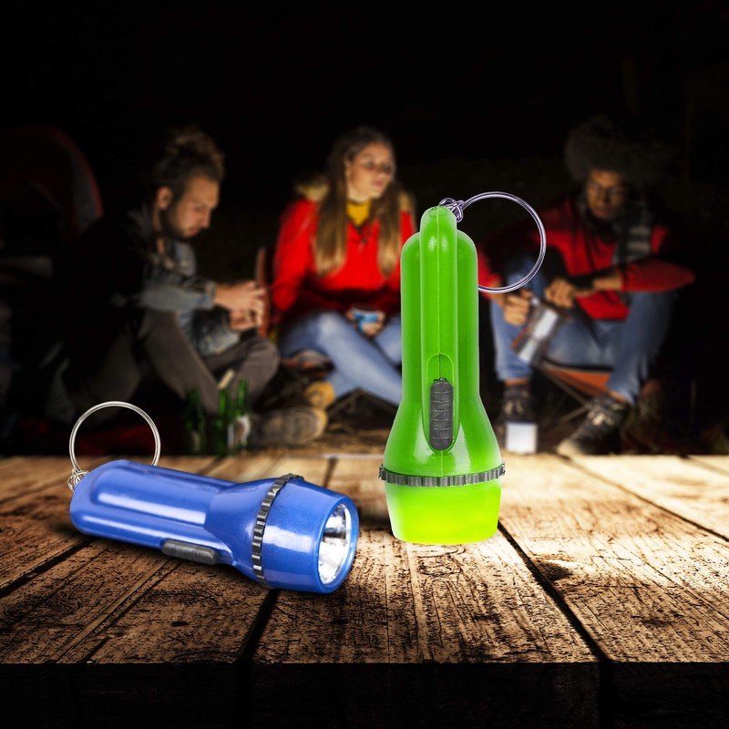 THE TWIDDLERS - 24 Mini Torch/Flashlight Keychains - Assorted Colours