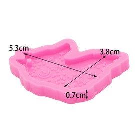 Wolf Silicone Resin Mold Wolf Shape Keychain Resin Mold Expoy Resin Casting Mold for Jewelry and Pendant Making Ideal Gift Necklace Crafts Making