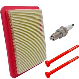1Pack 17211-Z8B-901 Air Filter Compatible with Honda GCV160 GCV170 GCV190 GCV200 GC160 GC190, 2 Pcs 16952-Z8B-000 Engine Filter Fit HRX217 HRN216 Lawn Mower with Fuel Filter Spark Plug
