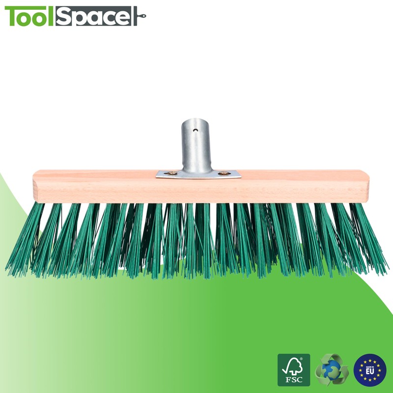 ToolSpace Street Broom 30 cm – 1 Piece – Wooden
