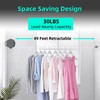 Retractable Clothesline - Heavy Duty Laundry Line with 12 Wood