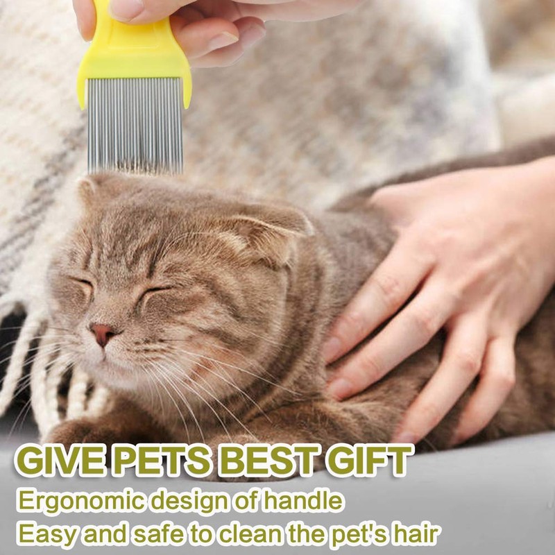 Aoche Fine Tooth Pet Comb - 3 Pack Tear Stain