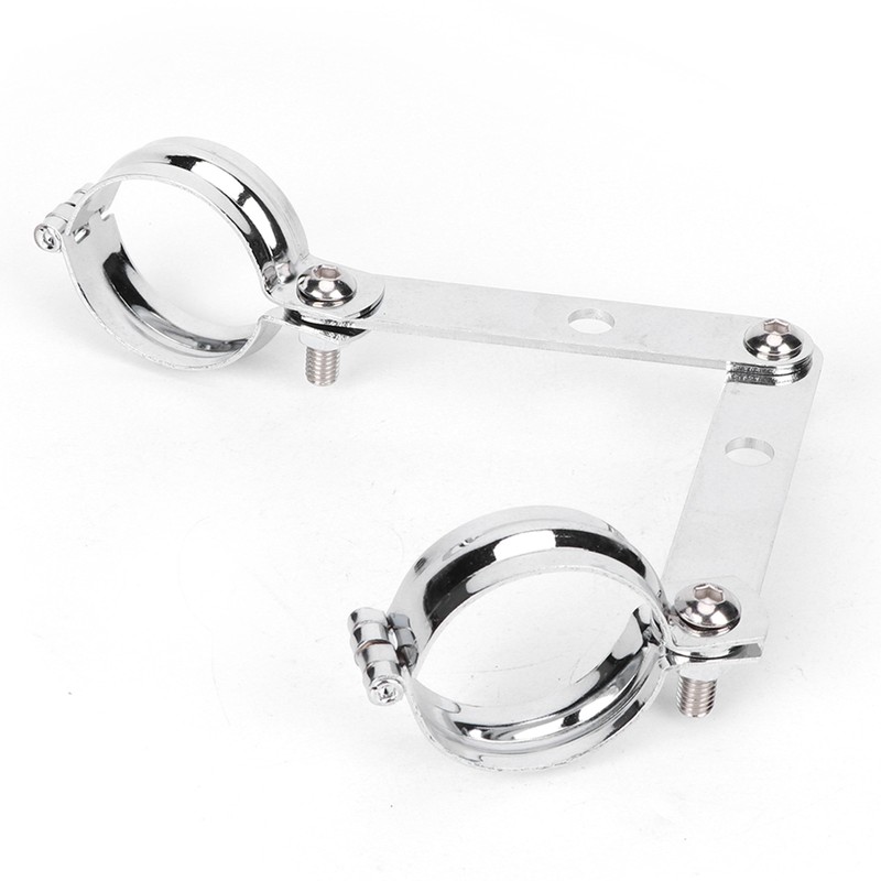 Retro Headlight Bracket Fork Mounting Clamp Universal Accessory Fit for