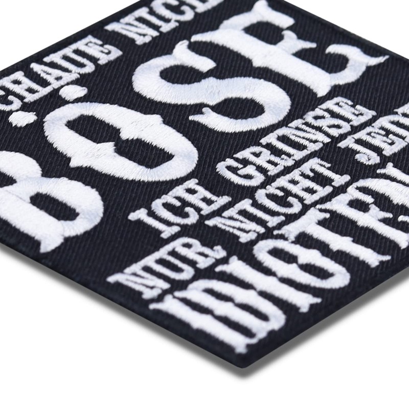Biker Patch for Sewing/Iron-On "Ich schaue nicht böse - ich
