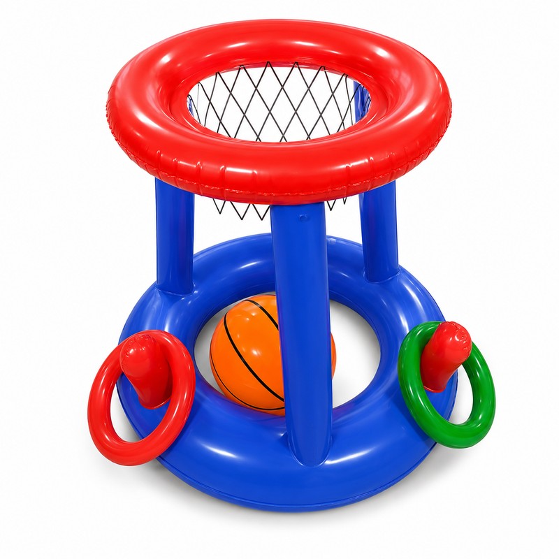 Inflatable Pool Basketball Hoop for Water Games – Floating PVC