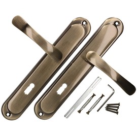 KOTARBAU Door Handle 72 mm BB Door Handle Patin Door Fitting Door Handle Set Long Plate Door Handle Set Inner Door Exterior Door Handle Gate Fitting