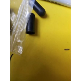 Alltrade Supply Inc 10 pc .355" ID 1.5" Inside length Silicone Vacuum Caps  Masking Tubing Black