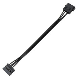 YiKaiEn Molex 4 Pin Male to SATA Female Power Supply Cable, 15 Pin SATA Power Splitter Converter Adapter Cable Hard Drive HDD SSD Extension Cable 8.6inch 22cm (1 to 1)