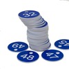Blue Plastic Engraved Number Plates without Key Rings 1-100