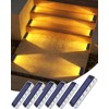 DetarZinLED Solar Step Lights for Outside,6 Pack Solar Stair Lights