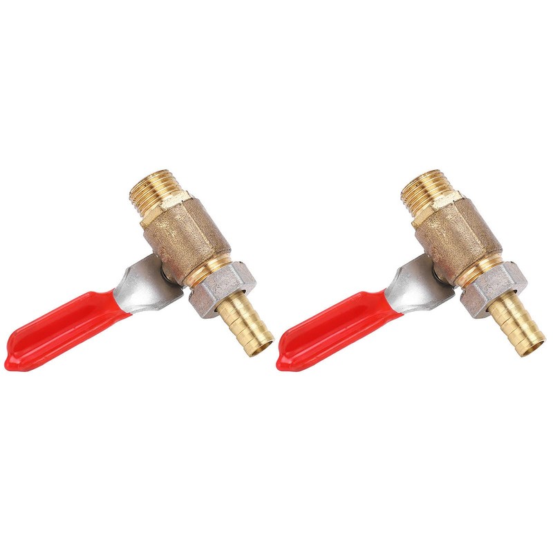 2pcs 1/4 Thread Ball Valves Corrosion Resistance Shut-off Switch Air