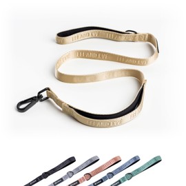 2025 New Edition, Fei and Eve Heavy Duty Dog Leash with Reinforced Swivel Hook, 2 Comfortable Padded Handles, Chew Proof, Suitable for Large, Medium and Small Breed Dogs - 4FT - Champagne