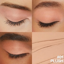 FOCALLURE No Crease Eyeshadow Stick, Creamy Eye Shadow Stick, Matte & Shimmer Eyeshadow Pencil, Smudge-proof, Waterproof, Built-in Smudger, DUSTY ORCHID