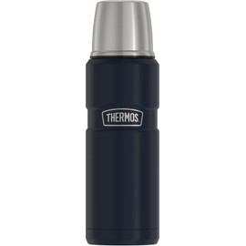 THERMOS Stainless King Botella compacta aislada al aspiradora, 16 onzas, azul medianoche